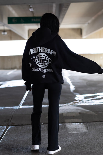 Oversized Fleece 'Humanity' Graphic Hoodie