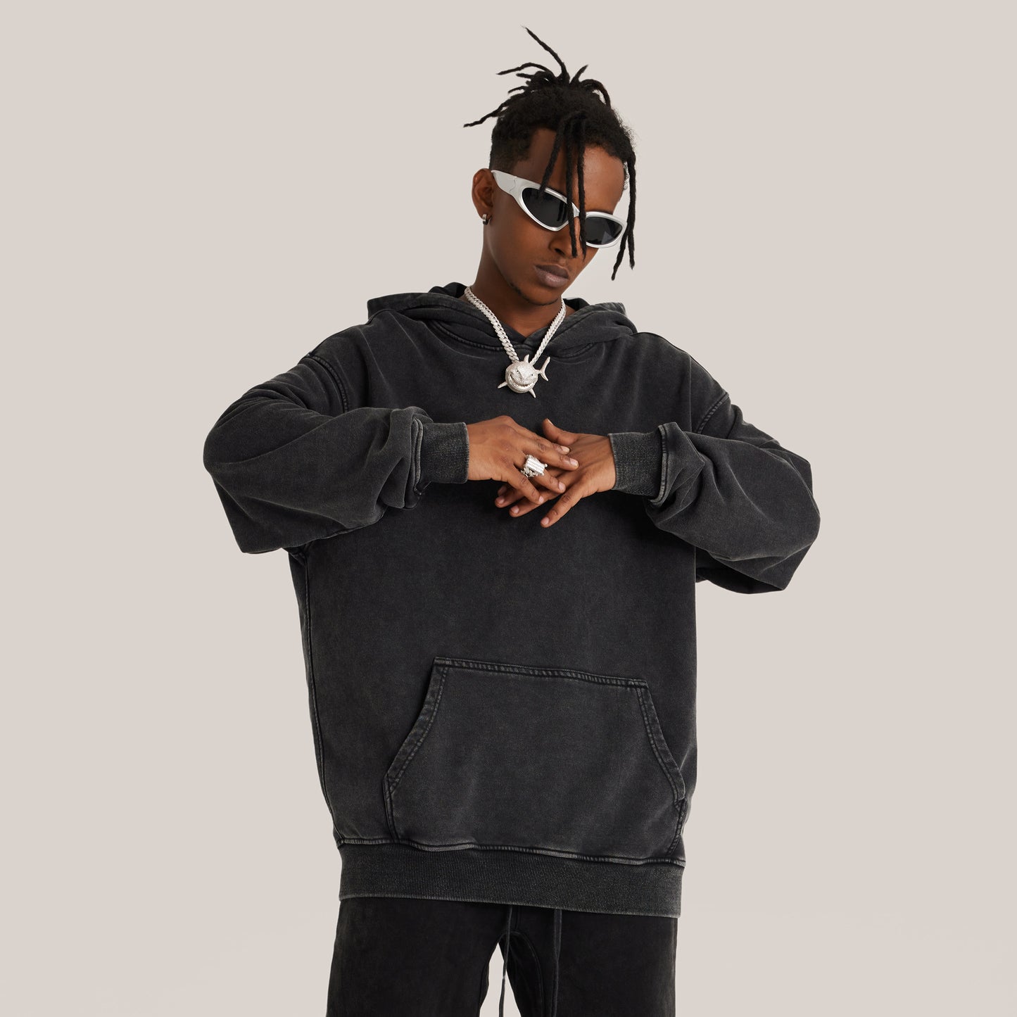 Oversized Heavyweight 'Therapy' Hoodie