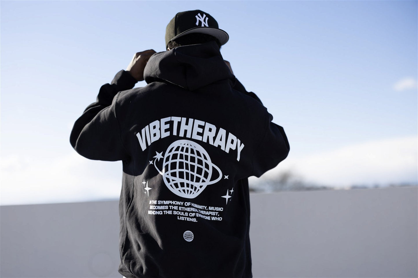 Oversized Fleece 'Humanity' Graphic Hoodie