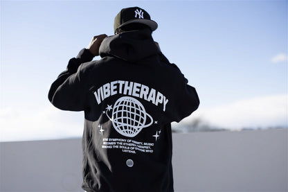 Oversized Fleece 'Humanity' Graphic Hoodie