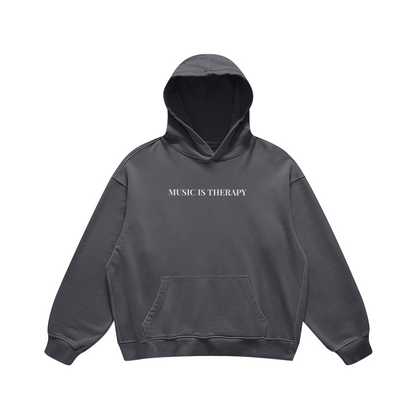 Oversized Heavyweight 'Therapy' Hoodie