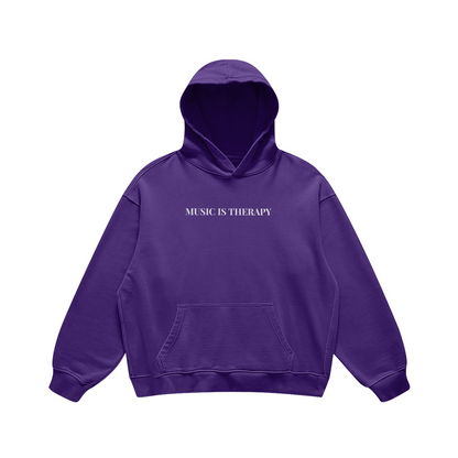 Oversized Heavyweight 'Therapy' Hoodie