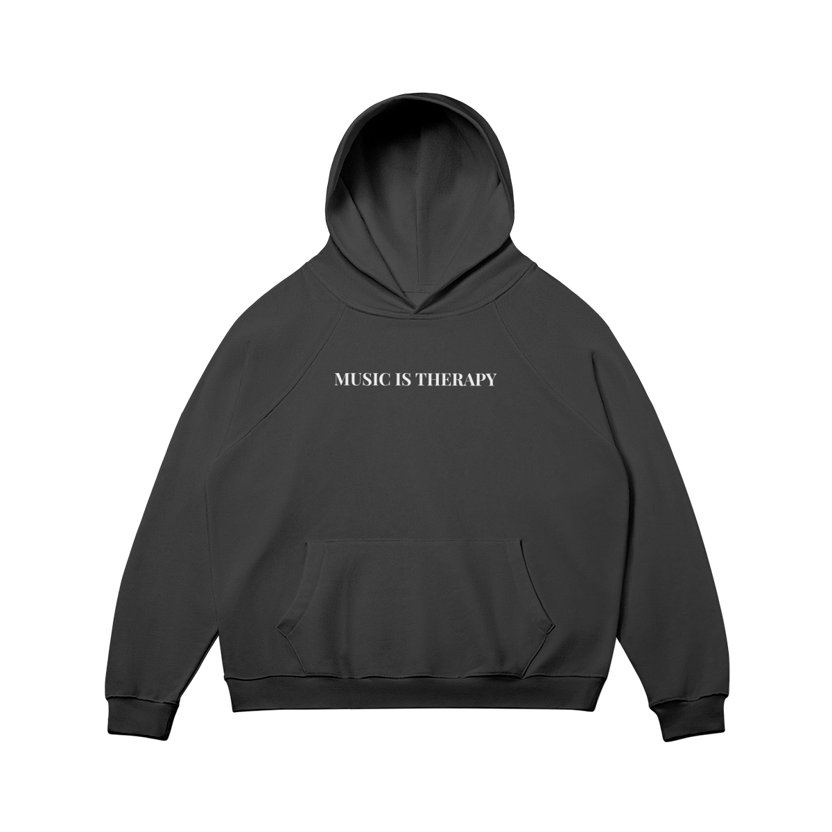 Oversized Fleece-Lined 'Therapy' Hoodie