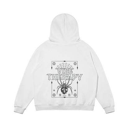 Oversized Fleece 'Spider' Graphic Hoodie