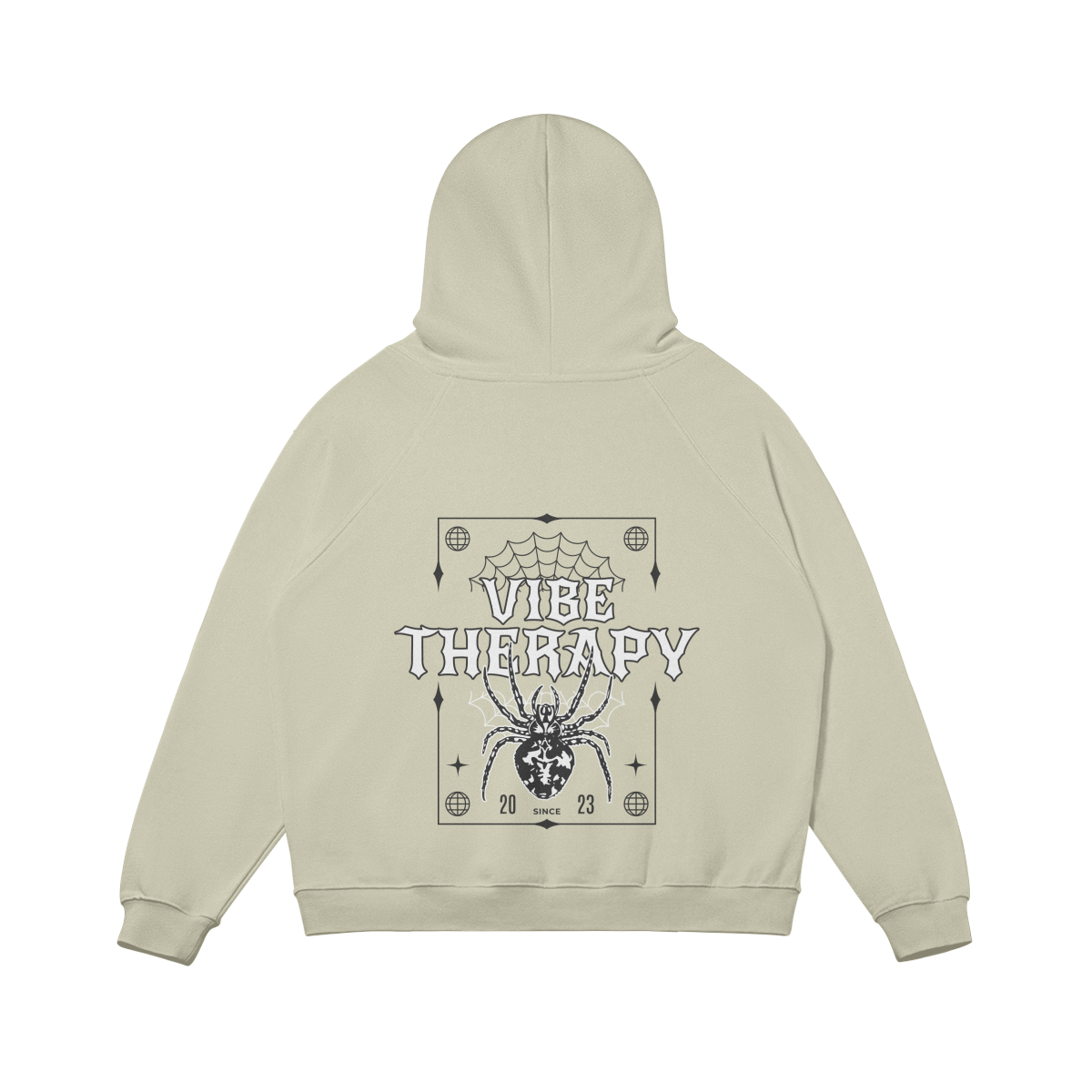 Oversized Fleece 'Spider' Graphic Hoodie