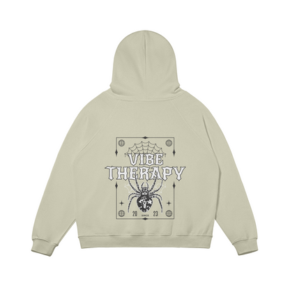 Oversized Fleece 'Spider' Graphic Hoodie