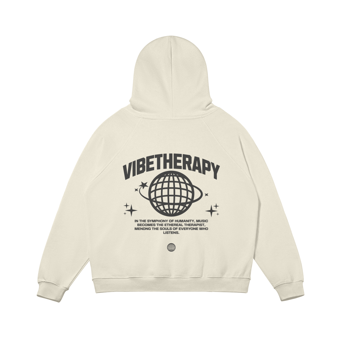 Oversized Fleece 'Humanity' Graphic Hoodie