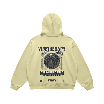 Oversized Heavyweight 'World' Graphic Hoodie