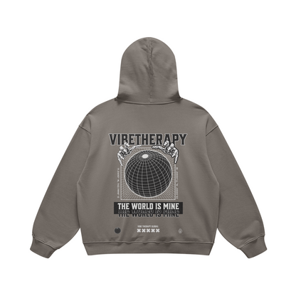 Oversized Heavyweight 'World' Graphic Hoodie