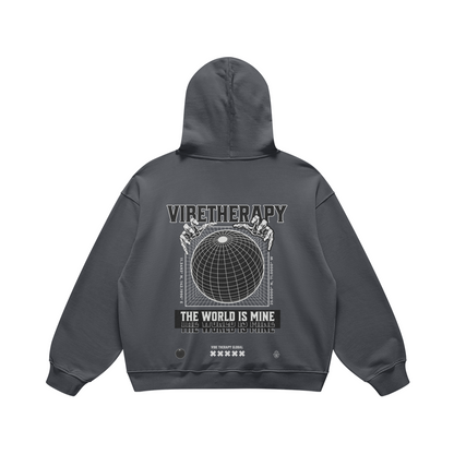 Oversized Heavyweight 'World' Graphic Hoodie