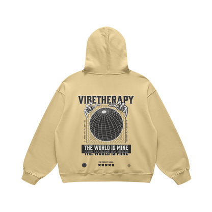 Oversized Heavyweight 'World' Graphic Hoodie