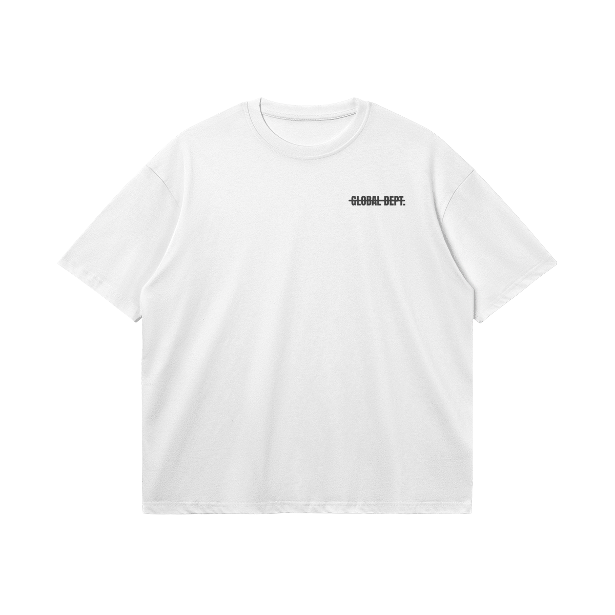 "Let Me Hop On Aux" White Boxy Graphic Tee