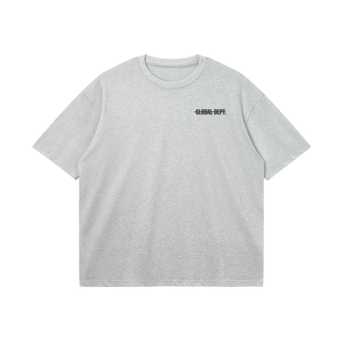 "Let Me Hop On Aux" Heather Grey Boxy Graphic Tee