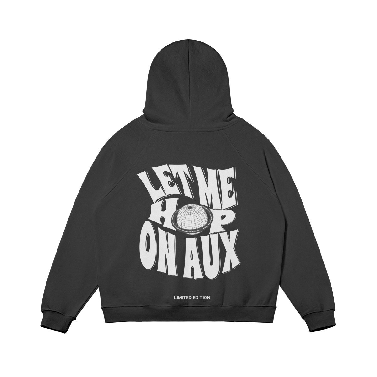 Limited Edition "Let Me Hop On Aux" Black Oversized Hoodie